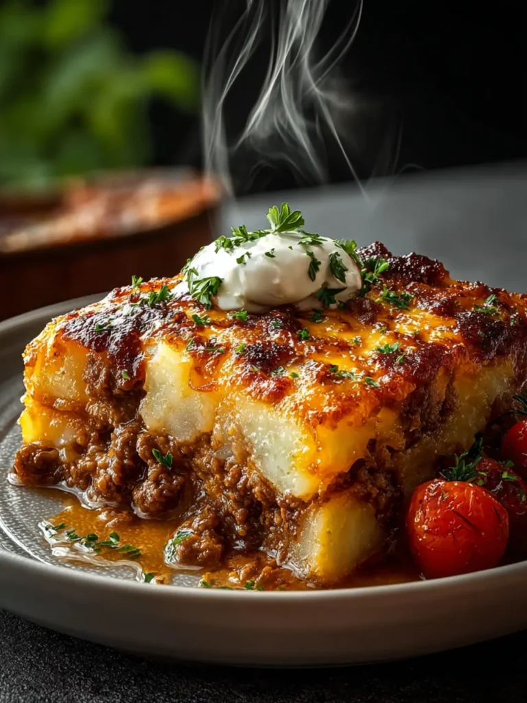 Ground Beef Potato Casserole First Image