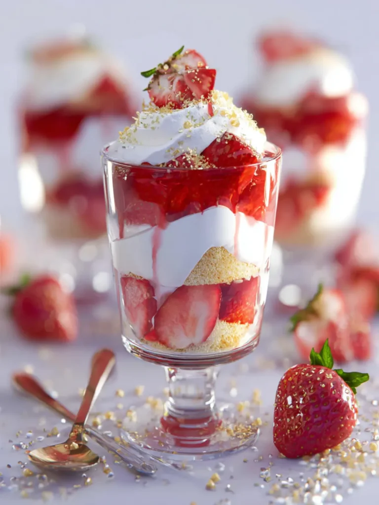 Mini Strawberry Trifles First Image