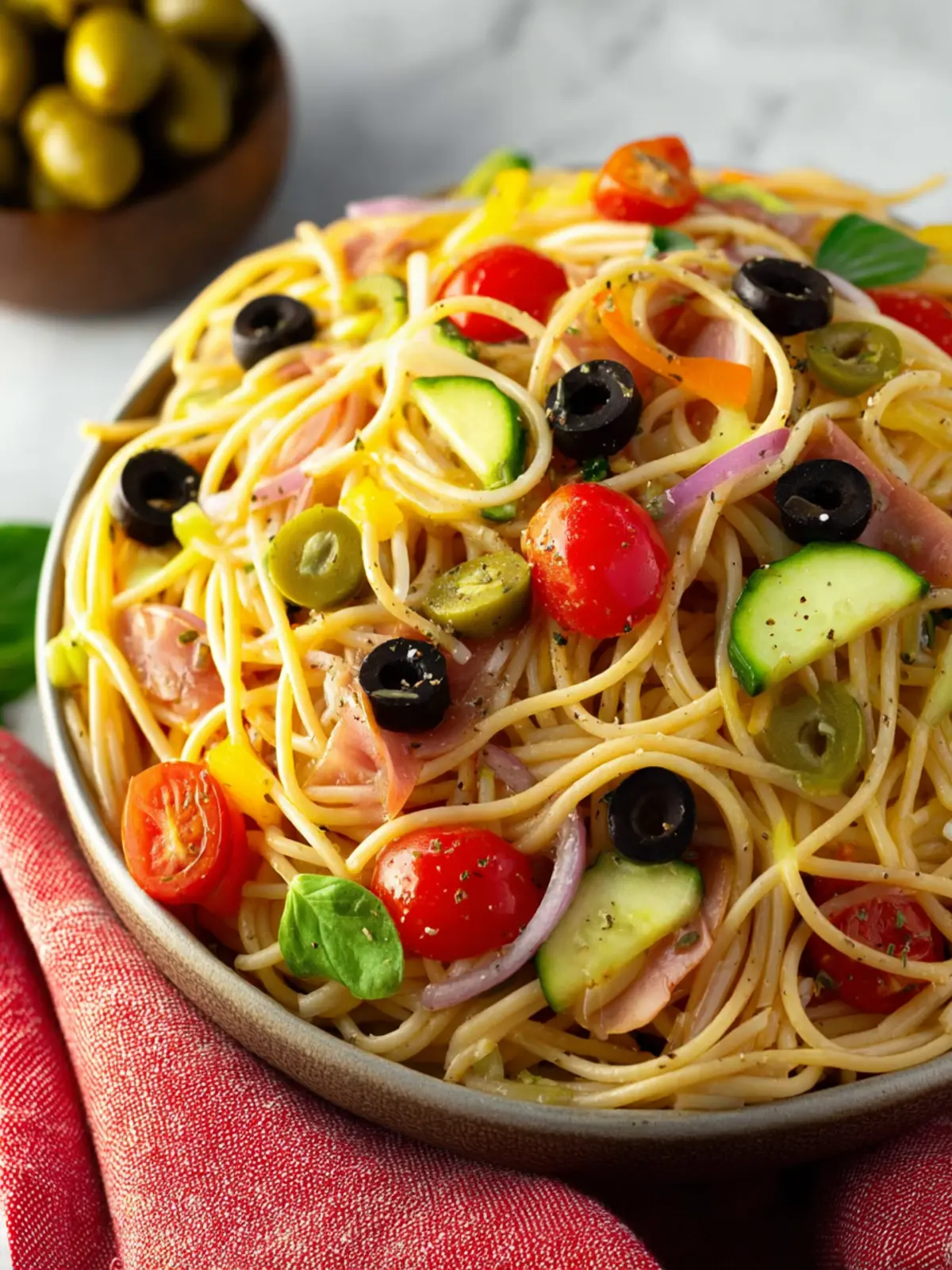 Spaghetti Salad with Italian Dressing Recipe First Image