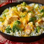 Cheesy Chicken Broccoli & Rice Skillet First Image