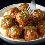 Crockpot French Onion Meatballs First Image