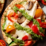 Pita Bread Pizza with Pesto First Image