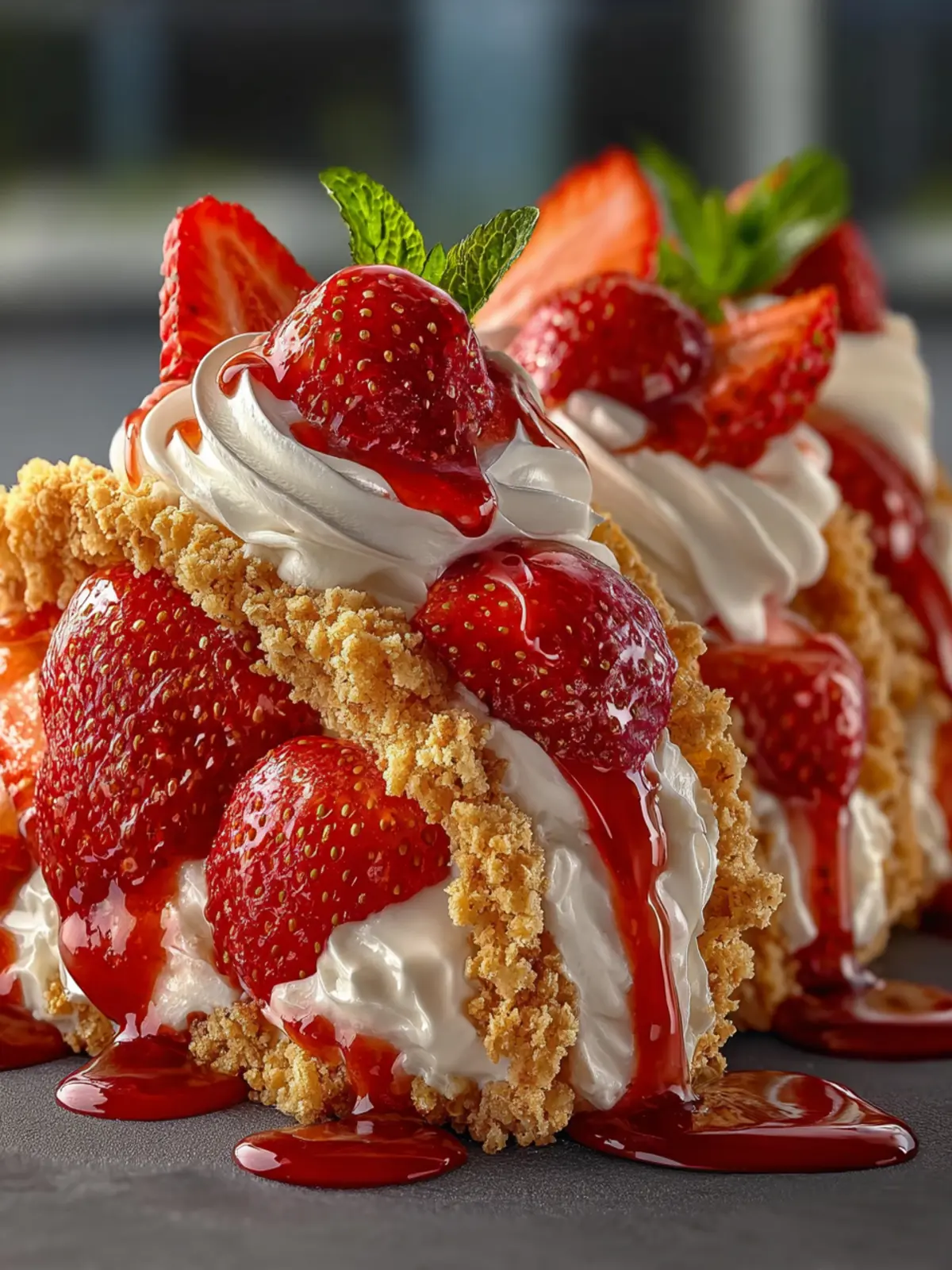 Strawberry Crunch Cheesecake Tacos First Image