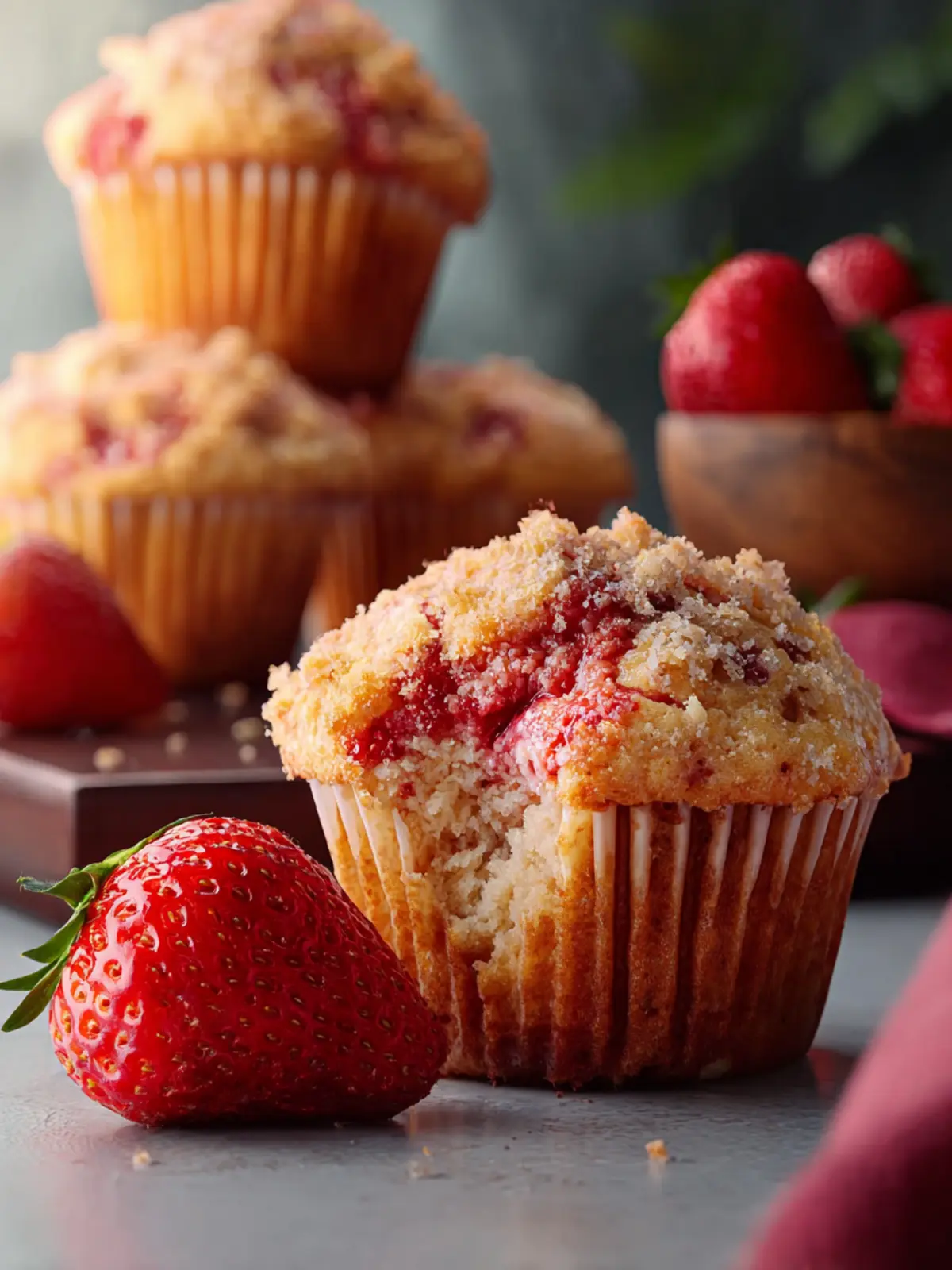 Strawberry Muffins First Image