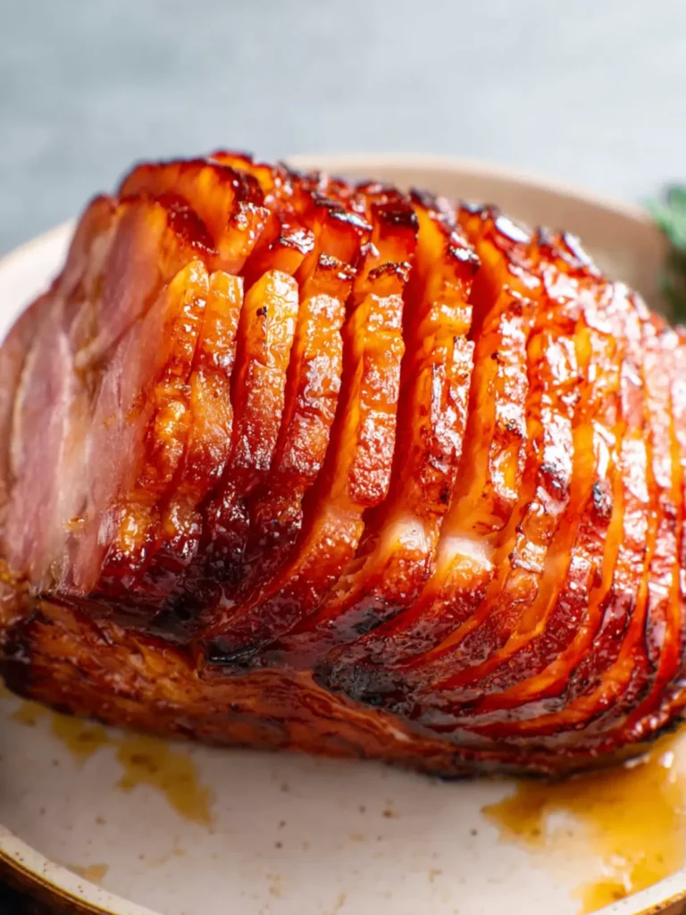 air fryer maple glazed ham First Image