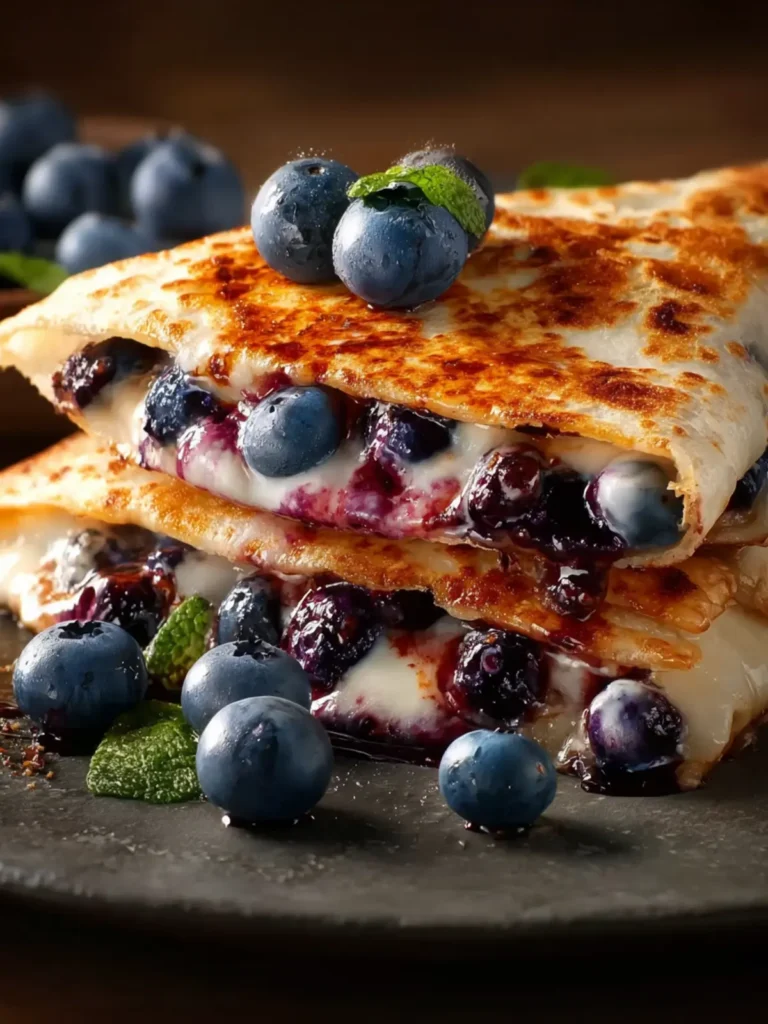 Blueberry Breakfast Quesadilla First Image