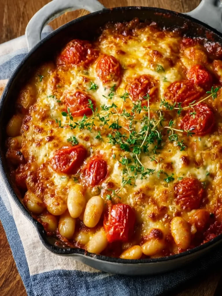 Cheesy White Bean Tomato Bake Recipe First Image