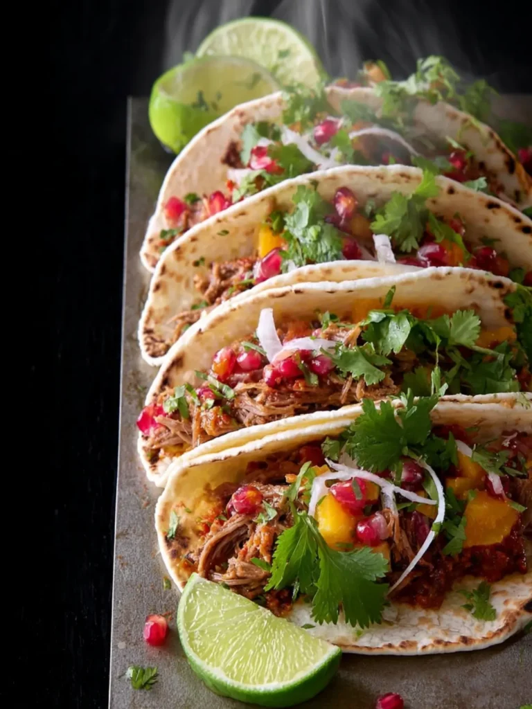 Slow Cooker Harissa Lamb Tacos First Image