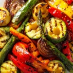 grilled vegetables with honey mustard sauce First Image