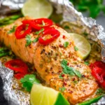 lime cilantro salmon foil packs First Image