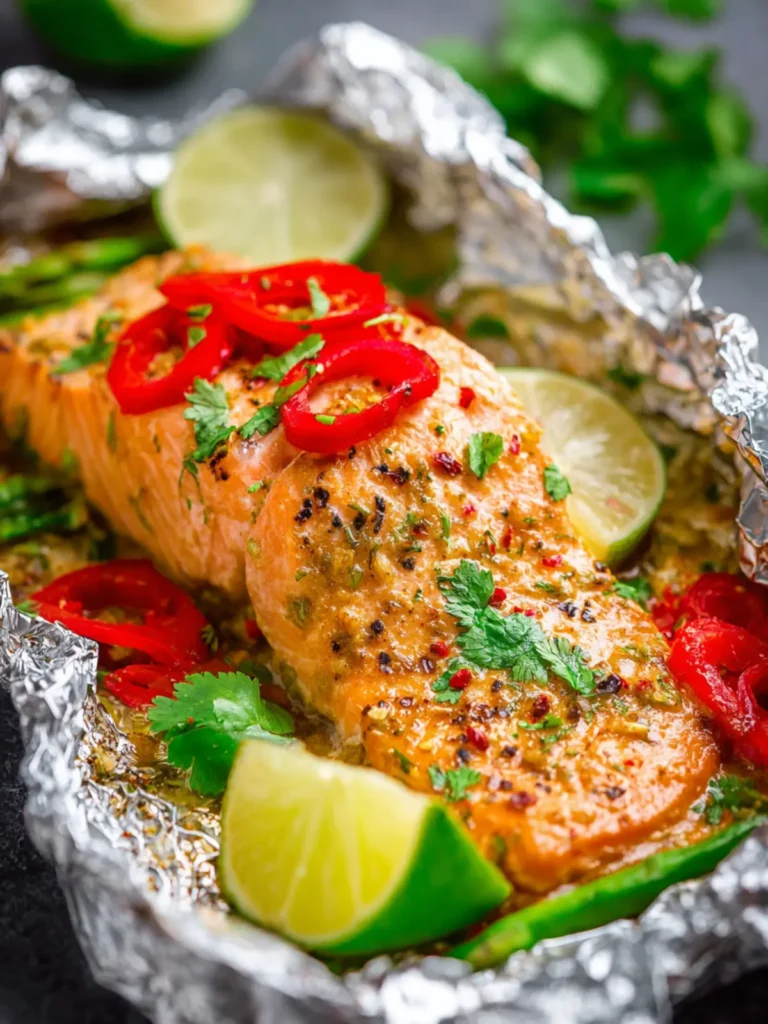 lime cilantro salmon foil packs First Image