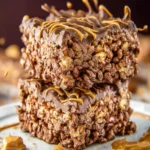 Chocolate and Peanut Butter Krispie Bars First Image