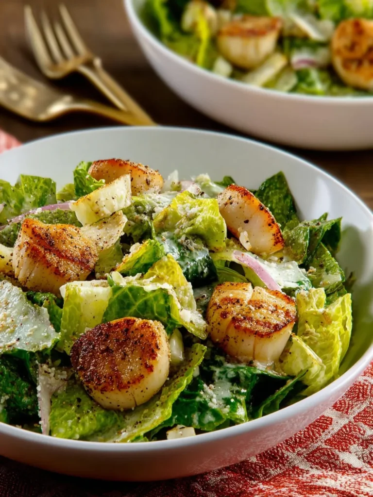 Warm Scallop Caesar Salad First Image